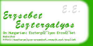 erzsebet esztergalyos business card